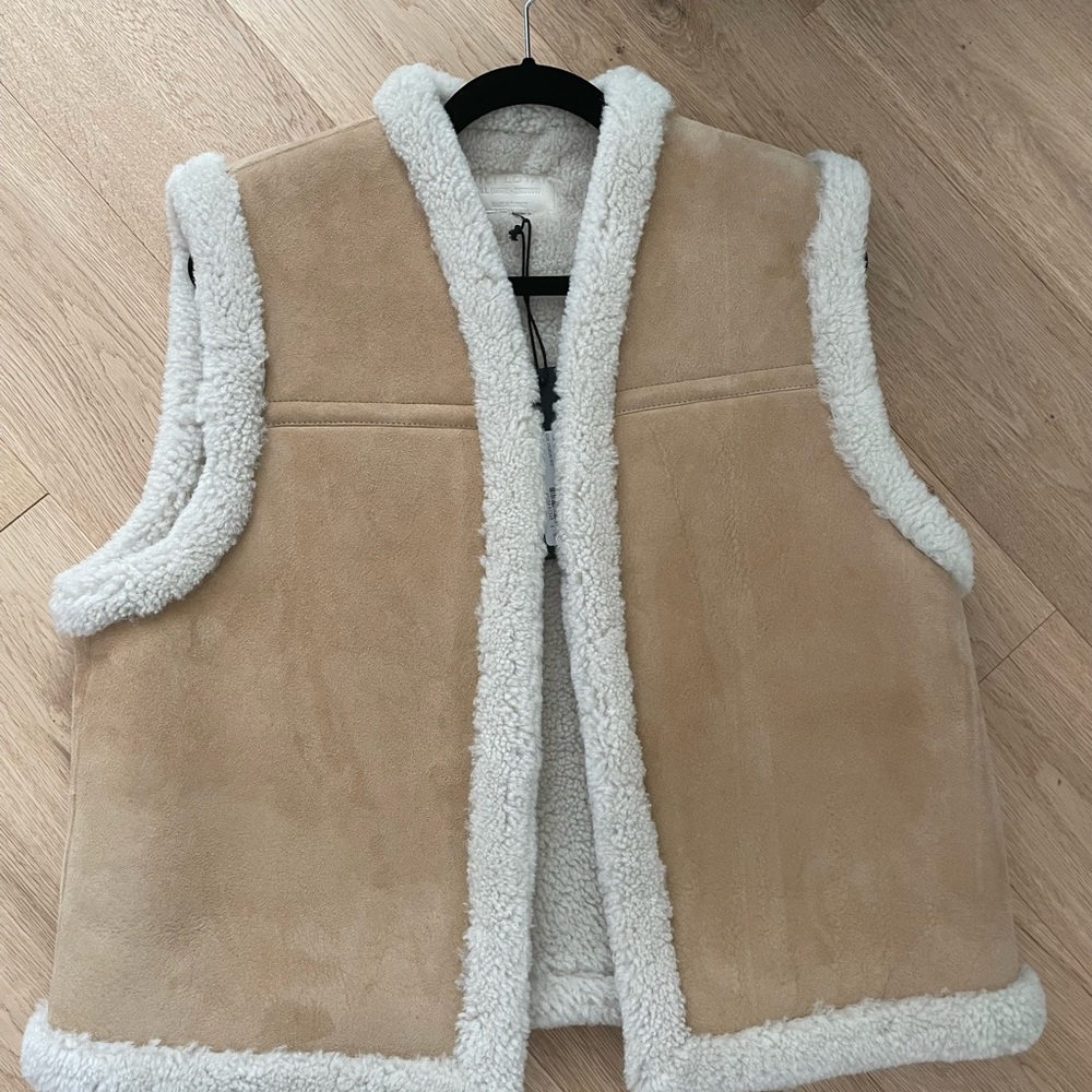 NWT Nili Lotan Jesse Shearling Vest